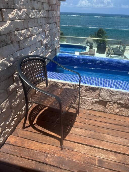 Bonita Habitacion Con Pequena Piscina A Aire Libre Puerto Morelos Bagian luar foto