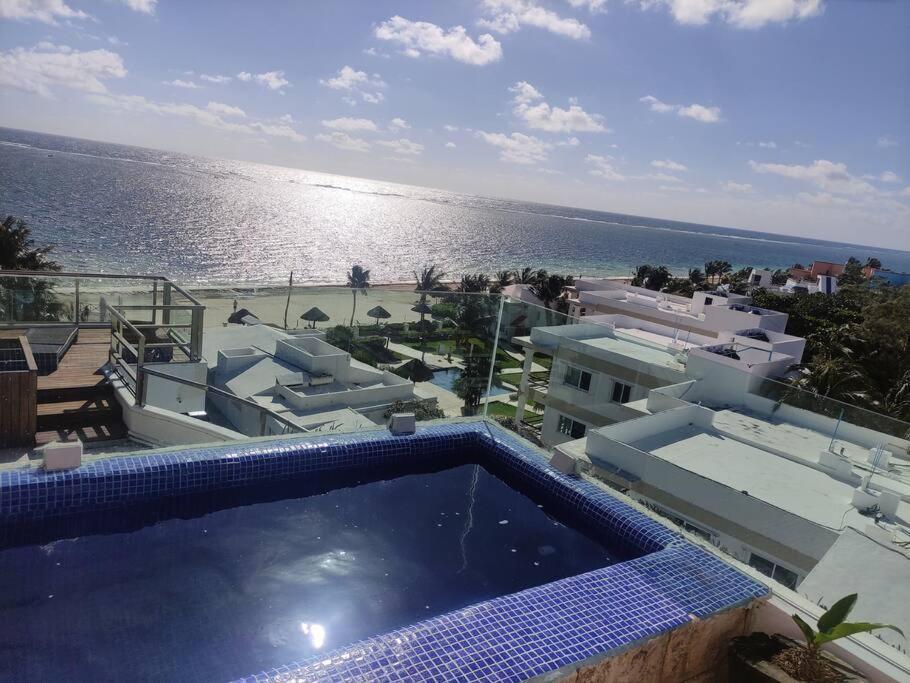 Bonita Habitacion Con Pequena Piscina A Aire Libre Puerto Morelos Bagian luar foto